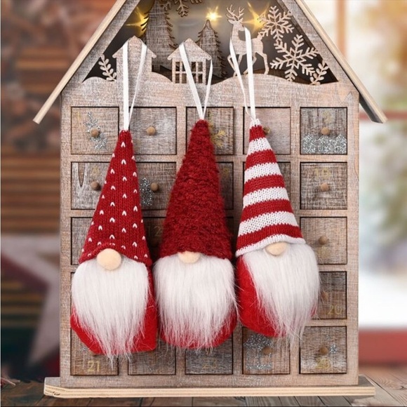 New Holiday Knit Gnome Ornament Set - Picture 1 of 5